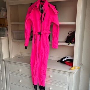 ASOS Hot Pink Ski Jumpsuit-Style Snow Jacket